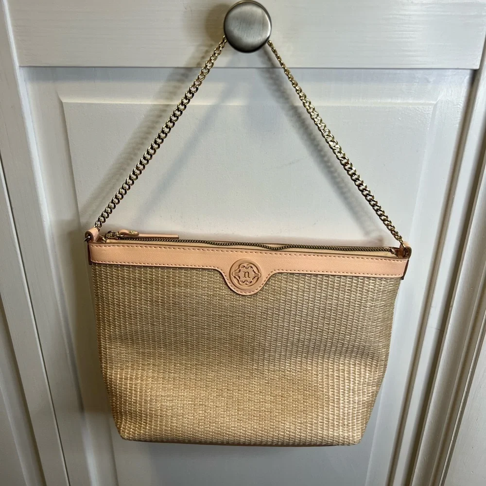 Nanette Lepore Pink Vegan Leather Tote And “Surf Spray Shoulder Bag 2 Piece Set